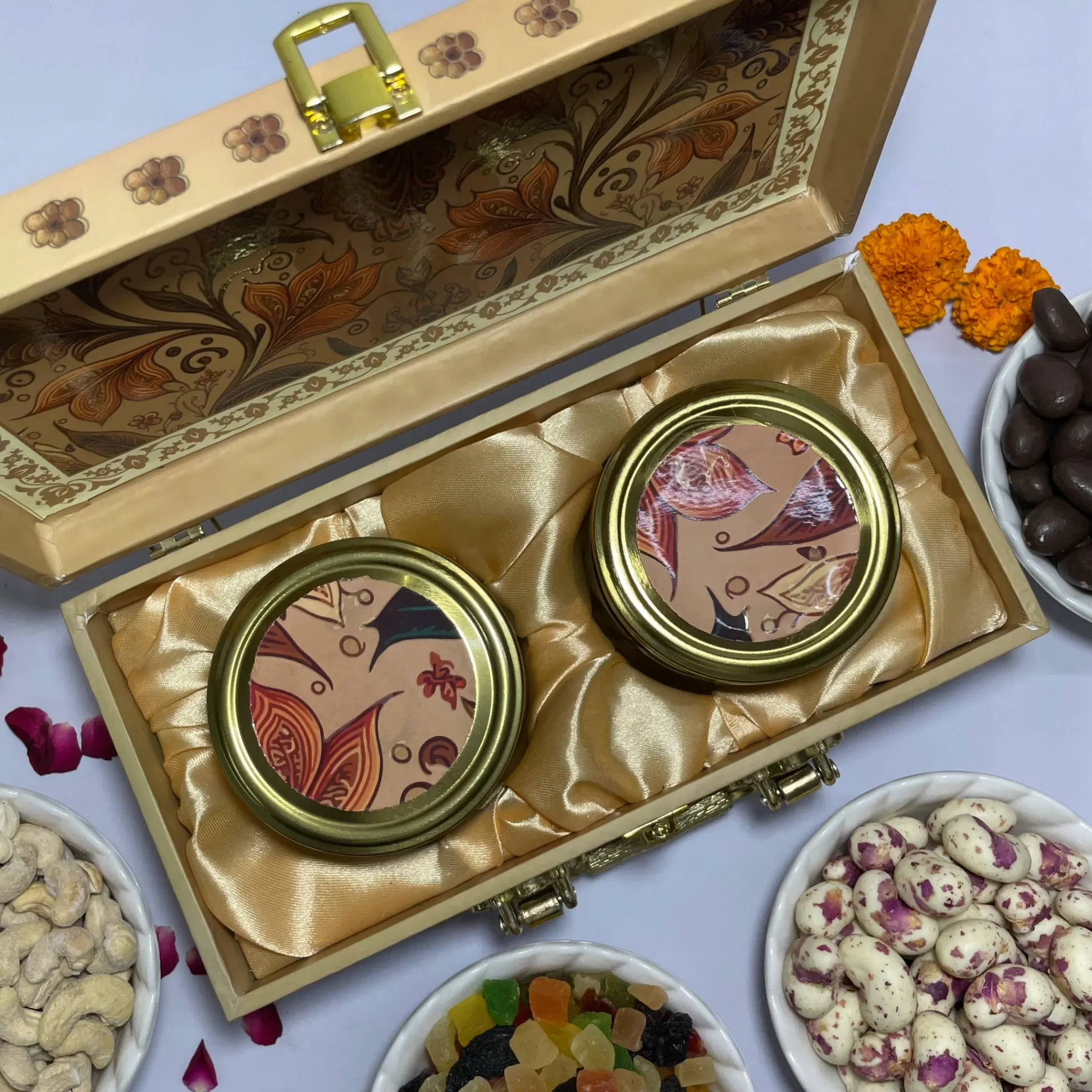 Diwali Hamper With Flavoured Dry Fruits - 2 Jars